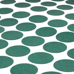 18650 Solid Battery Insulation Gasket - Green Adhesive Paper