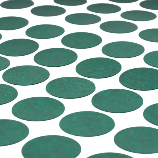 18650 Solid Battery Insulation Gasket - Green Adhesive Paper