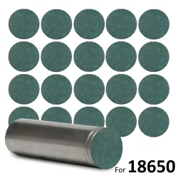 18650 Solid Battery Insulation Gasket - Green Adhesive Paper