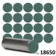 18650 Solid Battery Insulation Gasket - Green Adhesive Paper