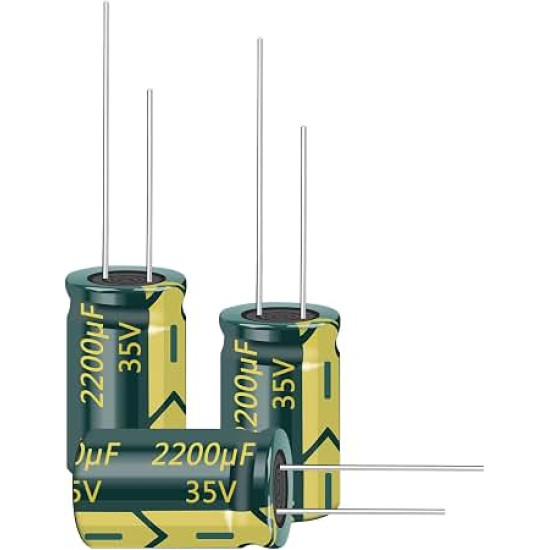 2200uF 35V Radial Aluminum Electrolytic Capacitor