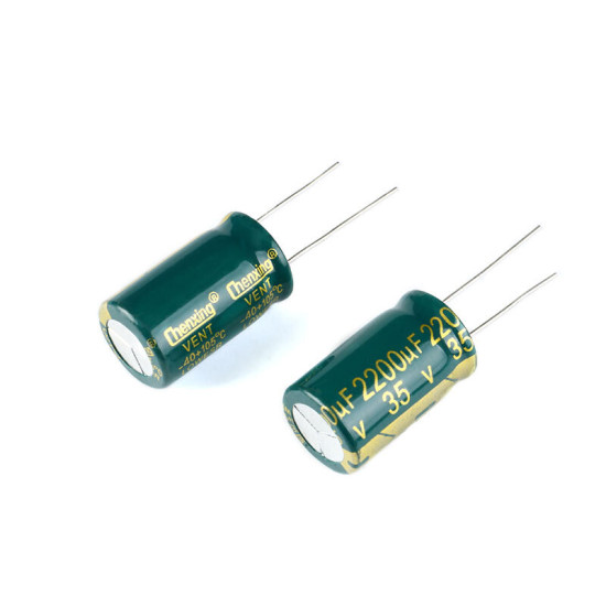 2200uF 35V Radial Aluminum Electrolytic Capacitor