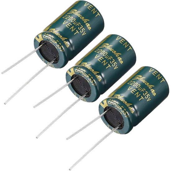 2200uF 35V Radial Aluminum Electrolytic Capacitor