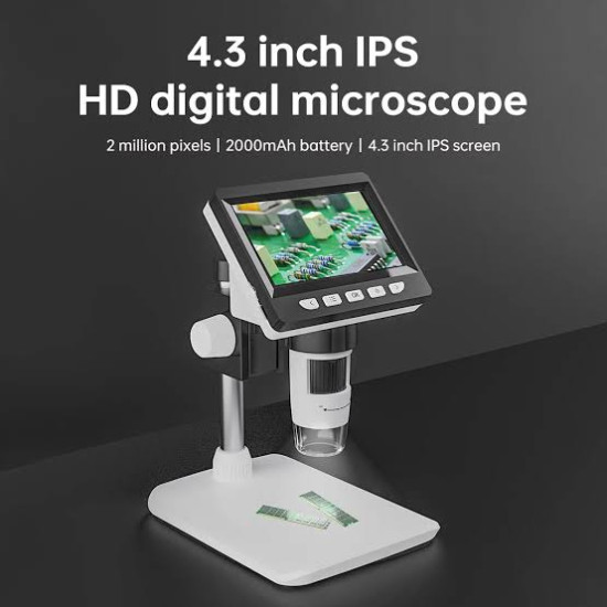 4.3 Inch LCD 1080P Digital Microscope (50x - 1000x Magnification)