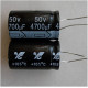 4700uF 50V Radial Aluminum Electrolytic Capacitor