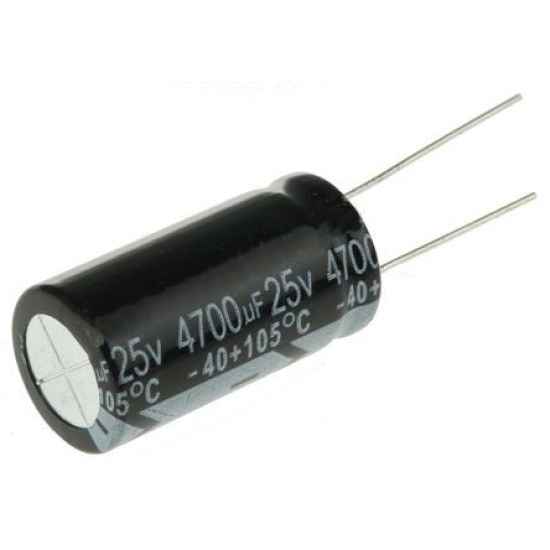 4700uF 25V Radial Electrolytic Capacitor