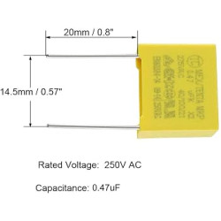 Safety Capacitor X2 0.047uF 275V P15 Safety Capacitor X2 0.047uF 275V P15
