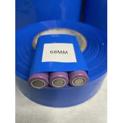 PVC Heat Shrink Wrap for 18650 Batteries - 68mm Width 1 meter long