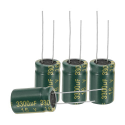3300uF 16V Radial Aluminum Electrolytic Capacitor