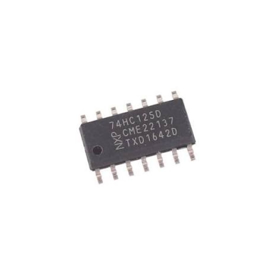 74HC125D - IC, BUFFER, CMOS, SMD 74HC125D - IC, BUFFER, CMOS, SMD