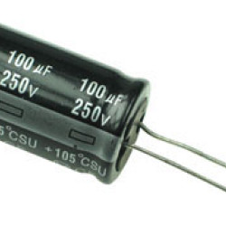 100uF 250V Radial Aluminum Electrolytic Capacitor