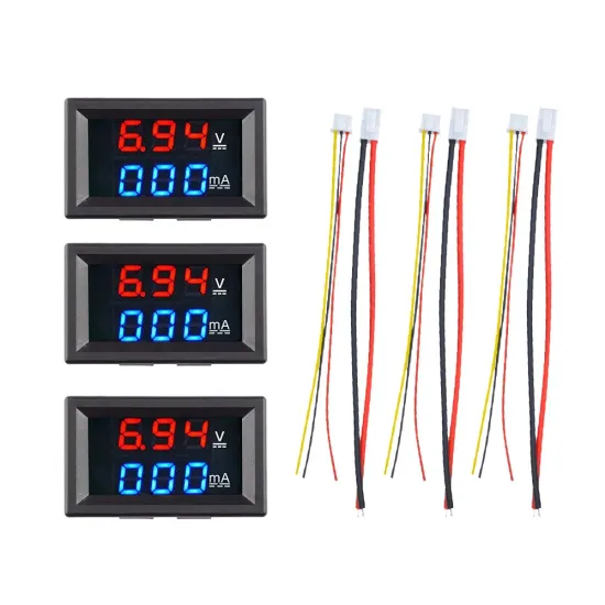Digital Voltmeter Ammeter Dual Display 10A, 0-100VDC Digital Voltmeter Ammeter Dual Display 10A, 0-100VDC