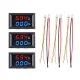 Digital Voltmeter Ammeter Dual Display 10A, 0-100VDC Digital Voltmeter Ammeter Dual Display 10A, 0-100VDC