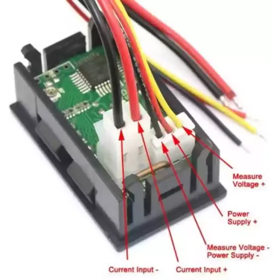 Digital Voltmeter Ammeter Dual Display 10A, 0-100VDC Digital Voltmeter Ammeter Dual Display 10A, 0-100VDC