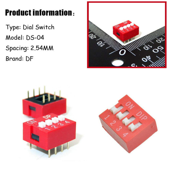 DIP Switch 4 Position DIP Switch 4 Position