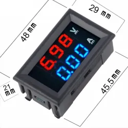 Digital Voltmeter Ammeter Dual Display 10A, 0-100VDC
