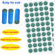 18650 Solid Battery Insulation Gasket - Green Adhesive Paper