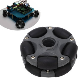 58mm Plastic Double Row Rotating Robot Omni Directional Wheels for Robot Kits Motors Tire - Pair