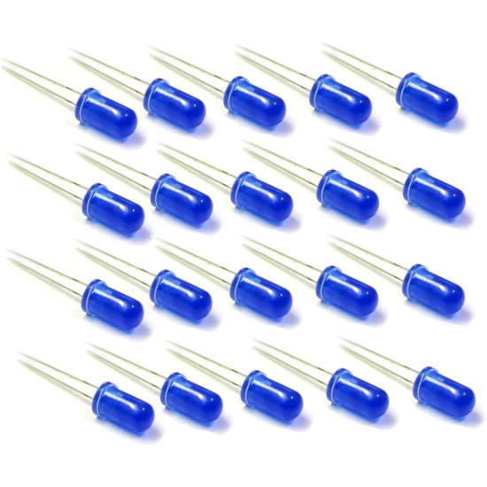 Diffused Blue 5mm LED (25 Pack)