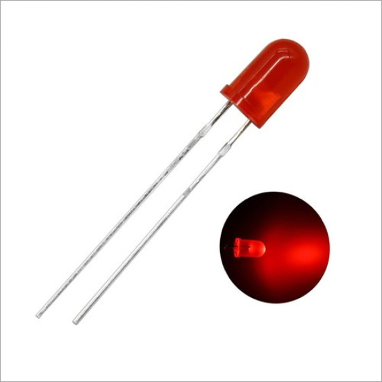 Diffused Red 5mm Through-Hole LED Diffused Red 5mm Through-Hole LED