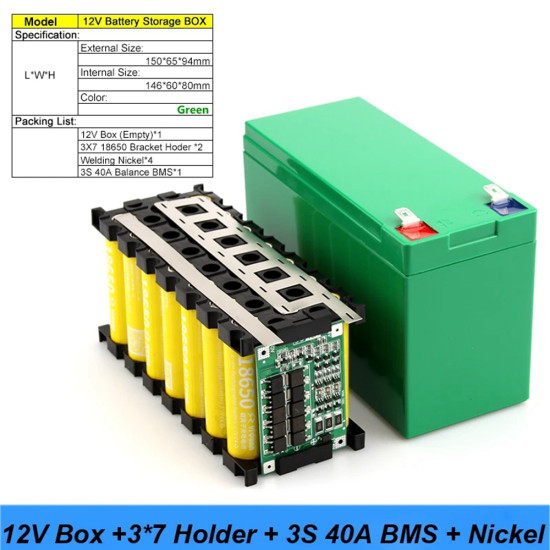 Lithium Battery PACK - FULL COMBO DIY KIT - 12V (17.5 Ah) - 21 BATTERIES INCLUDED - (UNASSEMBLED) Lithium Battery PACK - FULL COMBO DIY KIT - 12V (17.5 Ah) - 21 BATTERIES INCLUDED - (UNASSEMBLED)
