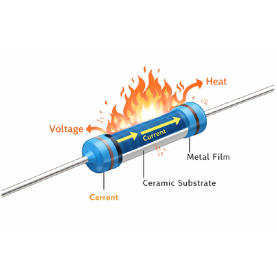Resistor 1.3K OHM 1/4W 1% Metal Film Resistor 1.3K OHM 1/4W 1% Metal Film