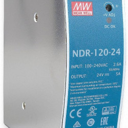 NDR 120W 24V Din Rail-Mounted switching power supply Features 24v 5A