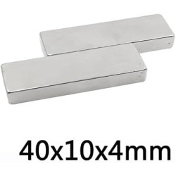 N52 Rectangle Neodymium Magnet (40mm x 10mm x 4mm)