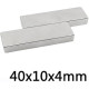 N52 Rectangle Neodymium Magnet (40mm x 10mm x 4mm)