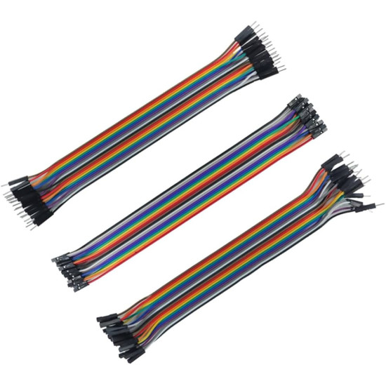 60Pcs Assorted Jumpers for Kit. M-M, M-F, F-F 20cm 60Pcs Assorted Jumpers for Kit. M-M, M-F, F-F 20cm