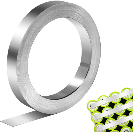 Pure Nickel Strip 0.15mm x 8mm for 18650 Battery Welding (Per Meter) Pure Nickel Strip 0.15mm x 8mm for 18650 Battery Welding (Per Meter)