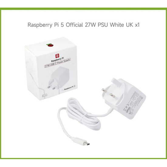 Raspberry Pi 5 Power Supply - 27W USB-C