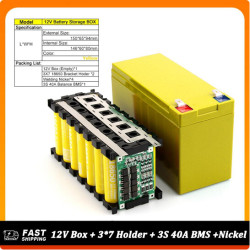 12V 7AH Battery Lithium - DIY Kit