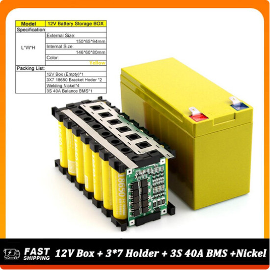 12V 7AH Battery Lithium - DIY Kit 12V 7AH Battery Lithium - DIY Kit