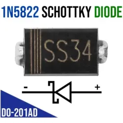 1N5822 SMD Schottky Barrier Diode (3A 40V)