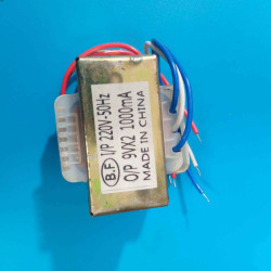 Step-Down Power Transformer 220V AC to 9V AC 1A
