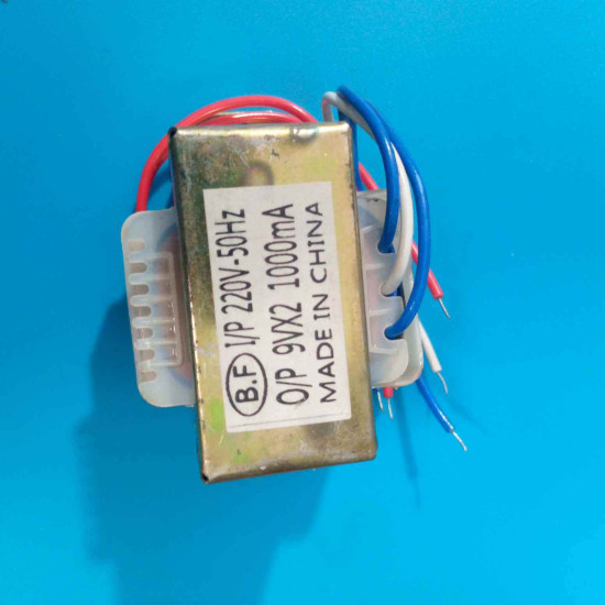 Step-Down Power Transformer 220V AC to 9V AC 1A
