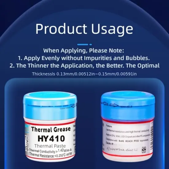 HY410 10g White Thermal Conductive Grease Silicone Paste