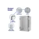 IP65 ABS Waterproof Junction Box with Transparent Lid (150x100x70mm)