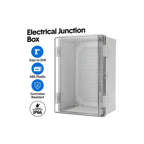 IP65 ABS Waterproof Junction Box with Transparent Lid (150x100x70mm)