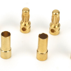 Gold Bullet Connectors 3.5mm (Set of 3)