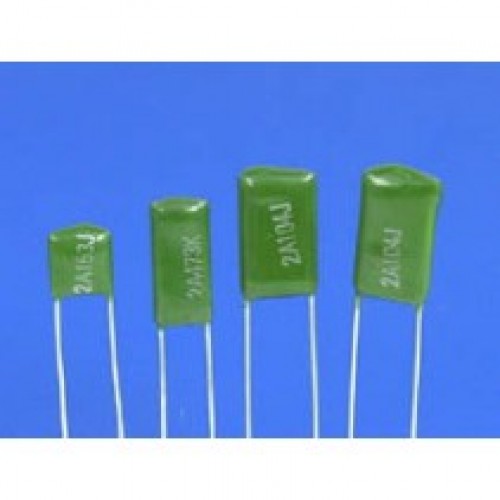 In Stock 222J 100V Polyester Film Capacitor Wide Voltage Range & Radial Lead
