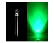 LED 5MM GREEN WATER CLEAR SUPER BRIGHT 