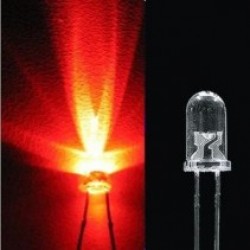 LED 5mm RED WATER CLEAR ULTRA BRIGHT