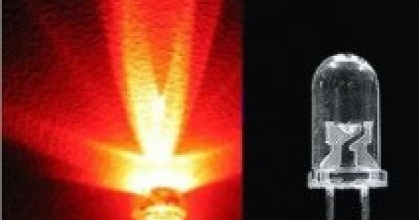 LED 5mm RED WATER CLEAR ULTRA BRIGHT