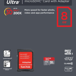 SANDISK ULTRA 8GB MICROSD CARD